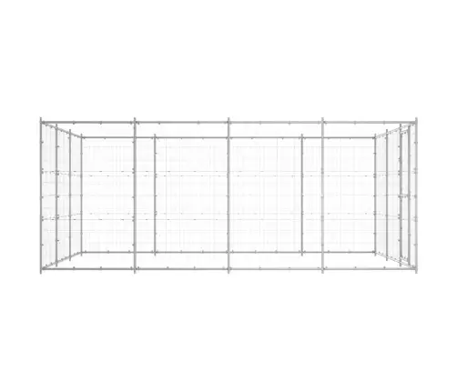 Suņu Voljērs, 14,52 M², Cinkots Tērauds Vidaxl