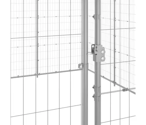 Suņu Voljērs, 14,52 M², Cinkots Tērauds Vidaxl