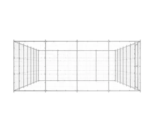 Suņu Voljērs, 33,88 M², Cinkots Tērauds Vidaxl