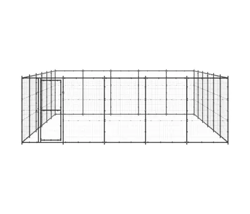 Suņu Voljērs, 36,3 M², Tērauds Vidaxl