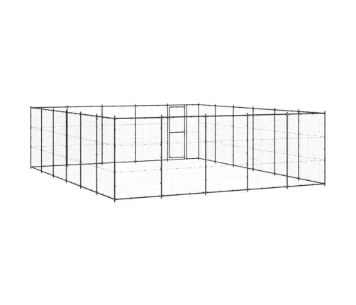 Suņu Voljērs, 36,3 M², Tērauds Vidaxl