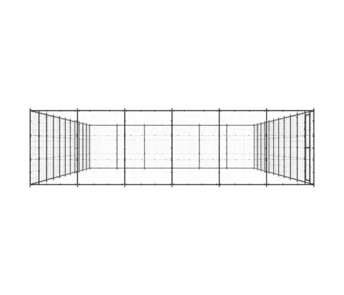 Suņu Voljērs, 79,86 M², Tērauds Vidaxl