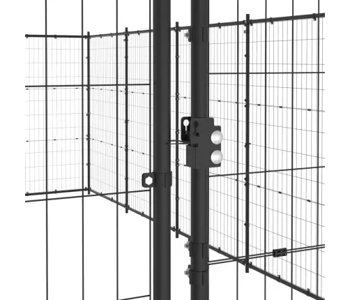 Suņu Voljērs, 79,86 M², Tērauds Vidaxl