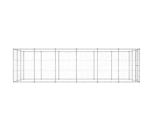 Suņu Voljērs, 21,78 M², Cinkots Tērauds Vidaxl