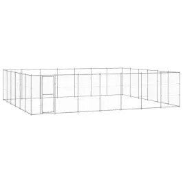 Suņu Voljērs, 50,82 M², Cinkots Tērauds Vidaxl