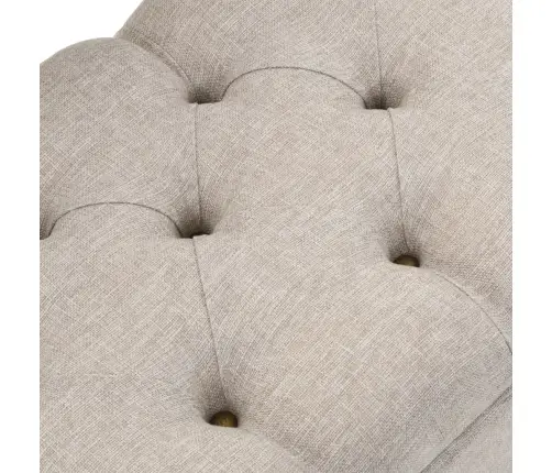 Suoliukas-Daiktadėžė Su Atlošu, Kreminis, 110cm Audinys