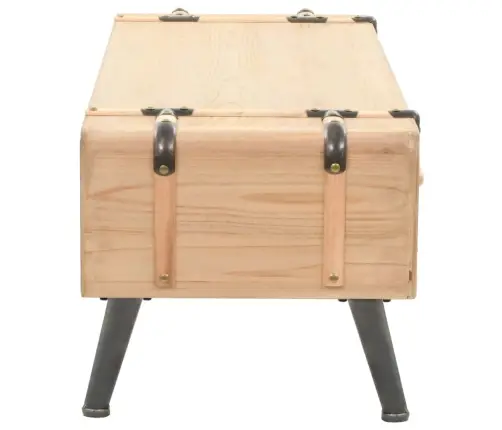 Tv Skapītis, 110X33X35 Cm, Egles Masīvkoks Vidaxl