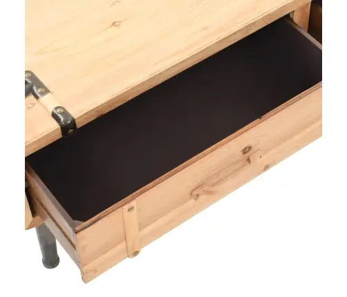 Tv Skapītis, 110X33X35 Cm, Egles Masīvkoks Vidaxl