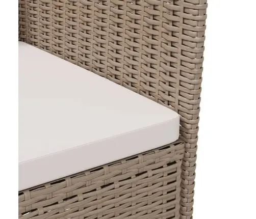 Dārza Krēsli Ar Matračiem, 2 Gab., Bēša Pe Rotangpalma Vidaxl