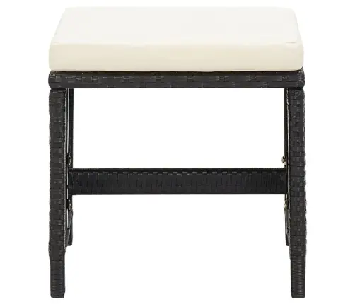 Aiataburetid Patjadega 4 Tk, Polürotang, Must