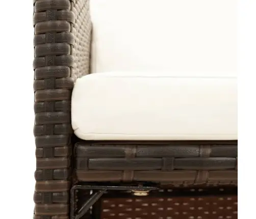 Dārza Krēsli, 4 Gab., Ar Matračiem, Pe Rotangpalma, Brūni Vidaxl