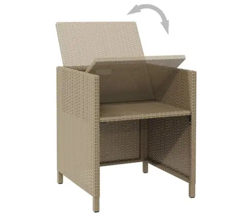 Aiatoolid Patjadega 4 Tk, Polürotang, Beež