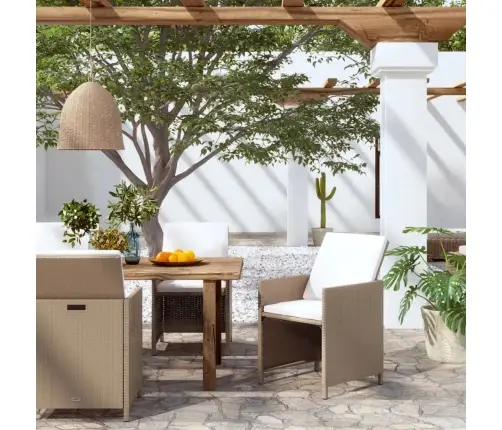 Aiatoolid Patjadega 4 Tk, Polürotang, Beež