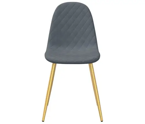 Virtuves Krēsli, 6 Gab., Tumši Pelēks Samts Vidaxl Virtuves Krēsli, 6 Gab., Tumši Pelēks Samts Vidaxl