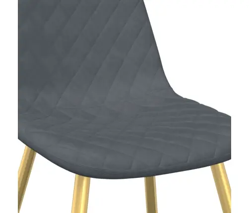 Virtuves Krēsli, 6 Gab., Tumši Pelēks Samts Vidaxl Virtuves Krēsli, 6 Gab., Tumši Pelēks Samts Vidaxl