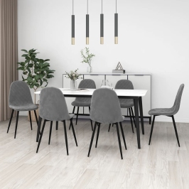 Söögitoolid 6 Tk, Helehall, Samet