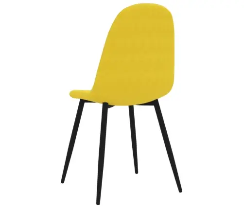 Virtuves Krēsli, 6 Gab., Sinepju Dzeltens Samts Vidaxl Virtuves Krēsli, 6 Gab., Sinepju Dzeltens Samts Vidaxl