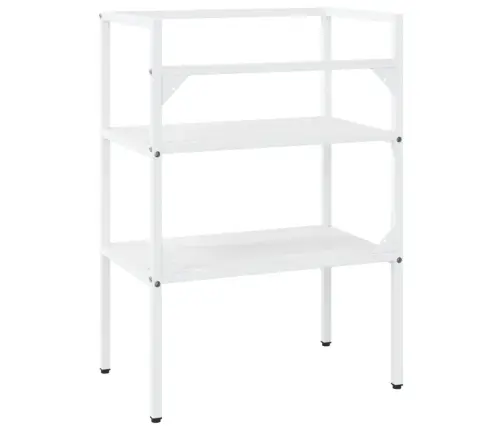 Vannasistabas Izlietnes Rāmis, Balts, 59X38X83 Cm, Dzelzs Vidaxl