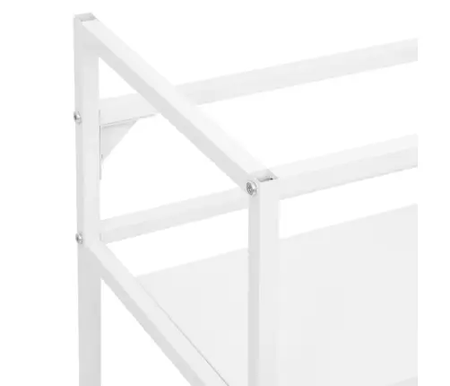 Vannasistabas Izlietnes Rāmis, Balts, 59X38X83 Cm, Dzelzs Vidaxl