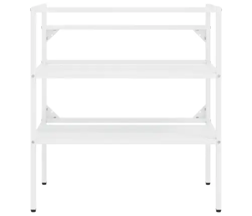 Vannasistabas Izlietnes Rāmis, Balts, 79X38X83 Cm, Dzelzs Vidaxl