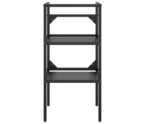 Vannasistabas Izlietnes Rāmis, Melns, 40X38X83 Cm, Dzelzs Vidaxl