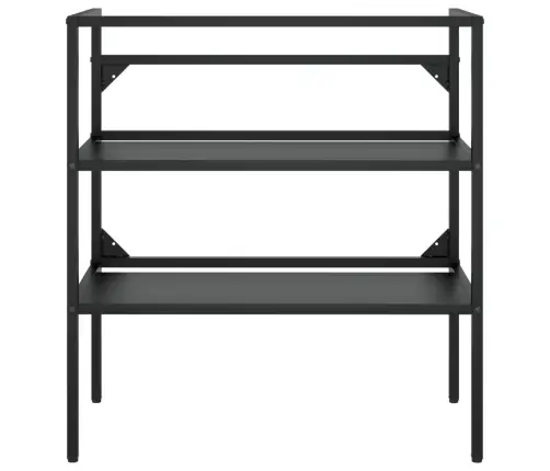 Vannasistabas Izlietnes Rāmis, Melns, 79X38X83 Cm, Dzelzs Vidaxl