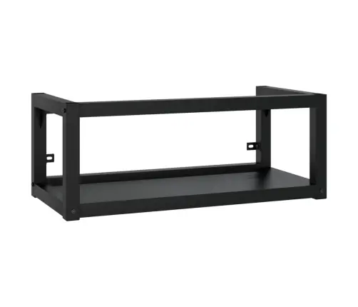 Vonios Kambario Praustuvo Rėmas, Juodas, 79X38X31cm Geležis