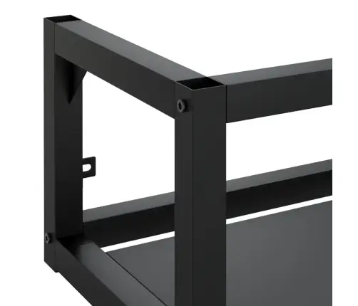 Vonios Kambario Praustuvo Rėmas, Juodas, 79X38X31cm Geležis