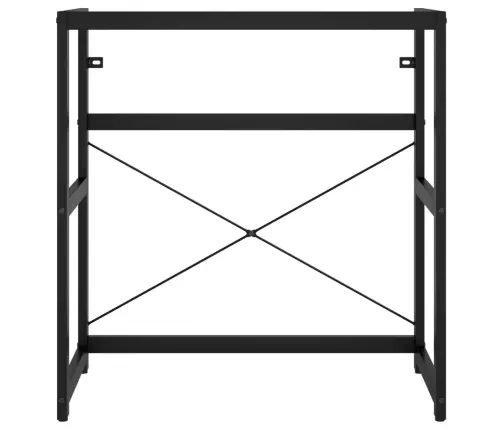 Vannasistabas Izlietnes Rāmis, Melns, 79X38X83 Cm, Dzelzs Vidaxl