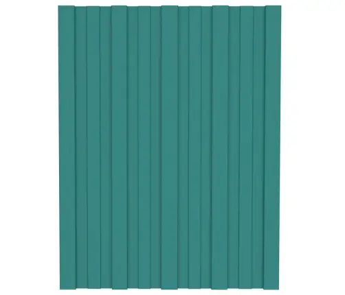 Katusepaneel 36 Tk, Tsingitud Terasest, Roheline, 60 X 45 Cm