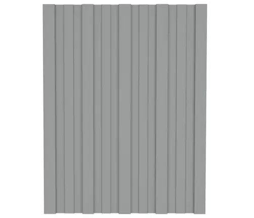 Katusepaneel 12 Tk, Tsingitud Terasest, Hall, 60 X 45 Cm