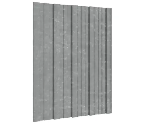 Stogo Plokštės, 36Vnt., Sidabrinės, 60X45cm Plienas