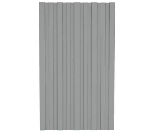 Jumta Paneļi, 36 Gab., Cinkots Tērauds, Pelēki, 80X45 Cm Vidaxl