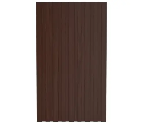Katusepaneel 36 Tk, Tsingitud Terasest, Pruun, 80 X 45 Cm