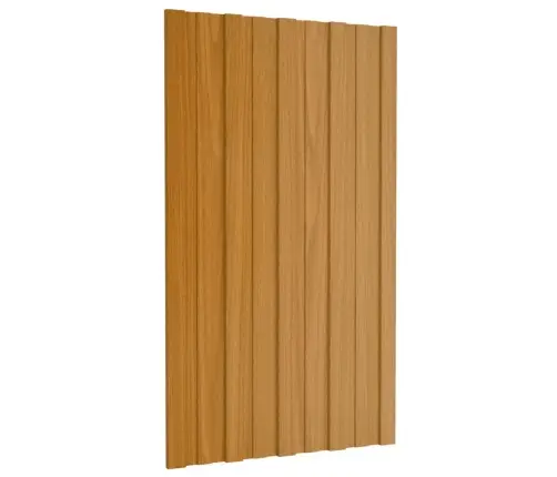 Katusepaneel 12 Tk, Tsingitud Terasest, Naturaalne, 80 X 45 Cm