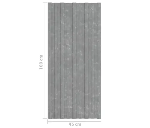 Stogo Plokštės, 12Vnt., Sidabrinės, 100X45cm Plienas