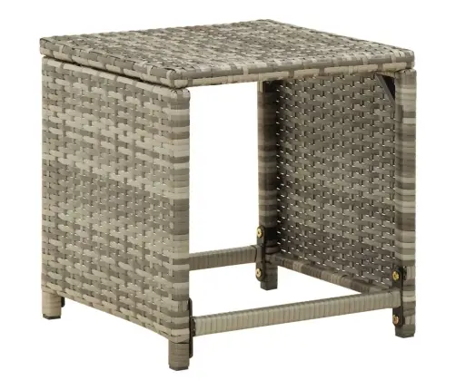 Dārza Soliņi, 4 Gab., Ar Matračiem, Pelēka Pe Rotangpalma Vidaxl