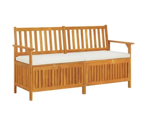 Suoliukas-Daiktadėžė Su Palvėle, 148cm Akacijos Mediena