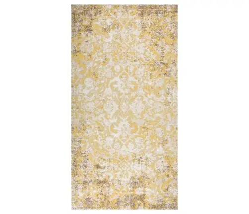 Āra Paklājs, Plakani Austs, 80X150 Cm, Dzeltens  Vidaxl