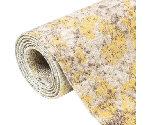 Āra Paklājs, Plakani Austs, 80X150 Cm, Dzeltens  Vidaxl