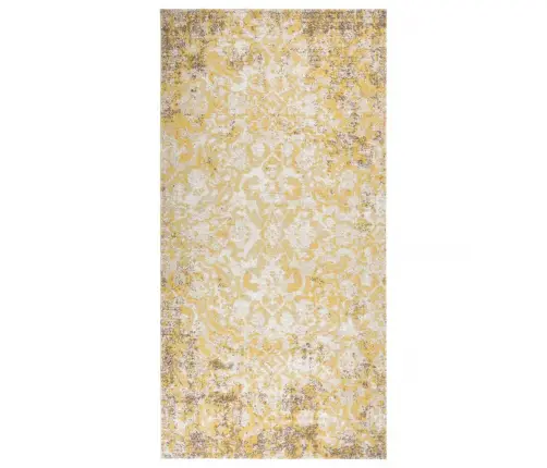 Āra Paklājs, Plakani Austs, 100X200 Cm, Dzeltens  Vidaxl