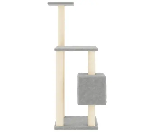 Kassimaja Sisalköitega Kraapimispuudega, Helehall, 104 Cm