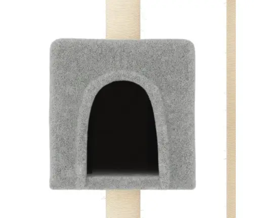 Kassimaja Sisalköitega Kraapimispuudega, Helehall, 104 Cm