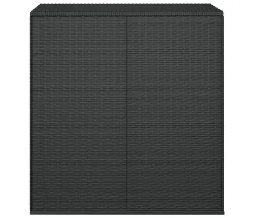 Sodo Dėžė Pagalvėlėms, Juoda, 100X49X103,5cm Pe Ratanas
