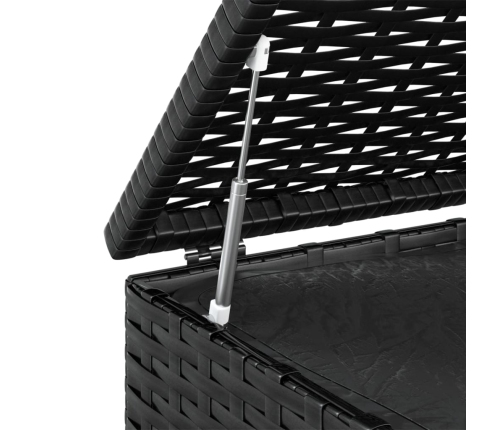 Dārza Spilvenu Kaste, 100X49X103,5 Cm, Melna Pe Rotangpalma Vidaxl