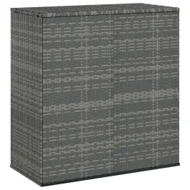 Dārza Spilvenu Kaste, 100X49X103,5 Cm, Pelēka Pe Rotangpalma Vidaxl