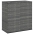 Dārza Spilvenu Kaste, 100X49X103,5 Cm, Pelēka Pe Rotangpalma Vidaxl