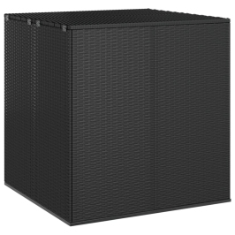 Dārza Spilvenu Kaste, 100X97,5X104 Cm, Melna Pe Rotangpalma Vidaxl