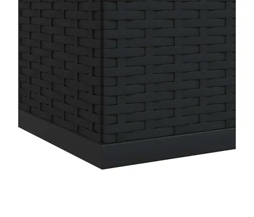 Sodo Dėžė Pagalvėlėms, Juoda, 100X97,5X104cm Pe Ratanas