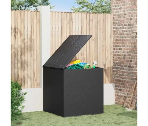 Sodo Dėžė Pagalvėlėms, Juoda, 100X97,5X104cm Pe Ratanas